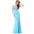 Grace Karin Ärmellos Backless Hellblau Lange Sexy Perlen Abendkleid CL6096-5 #